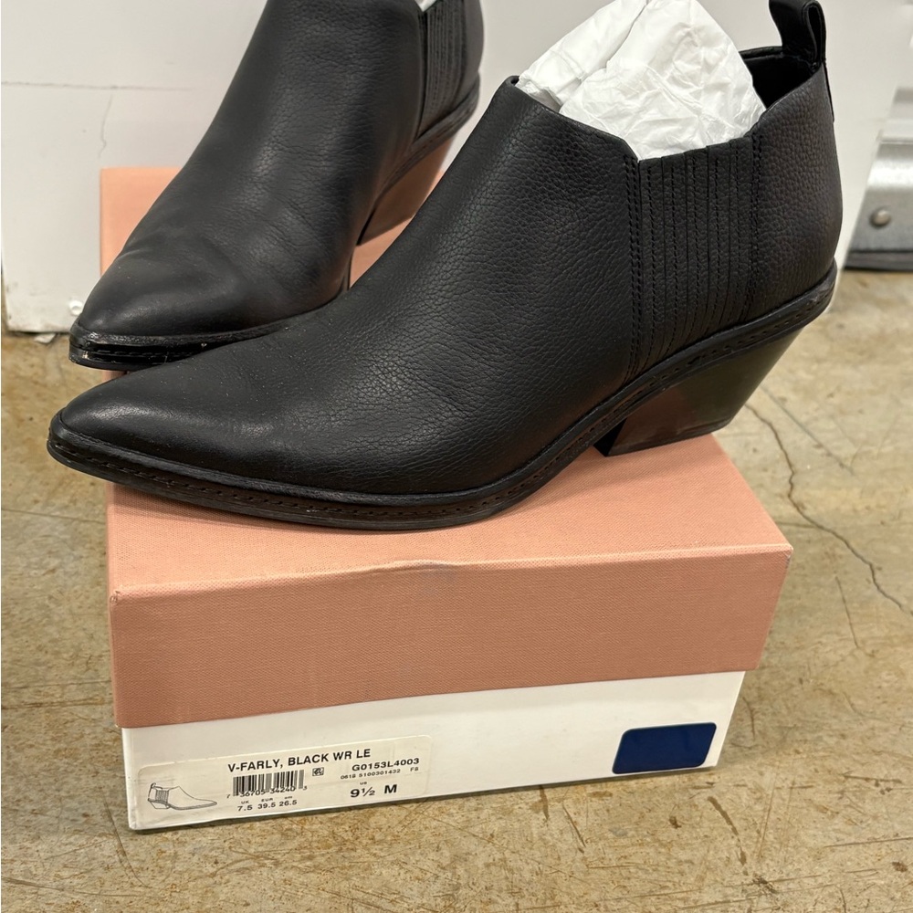 Via Spiga Black Ankle Booties